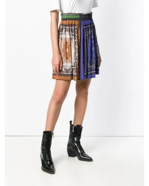 Jean Paul Gaultier Pre-Owned バンダナ柄ギャザースカート（ブルー） - サムネイル3