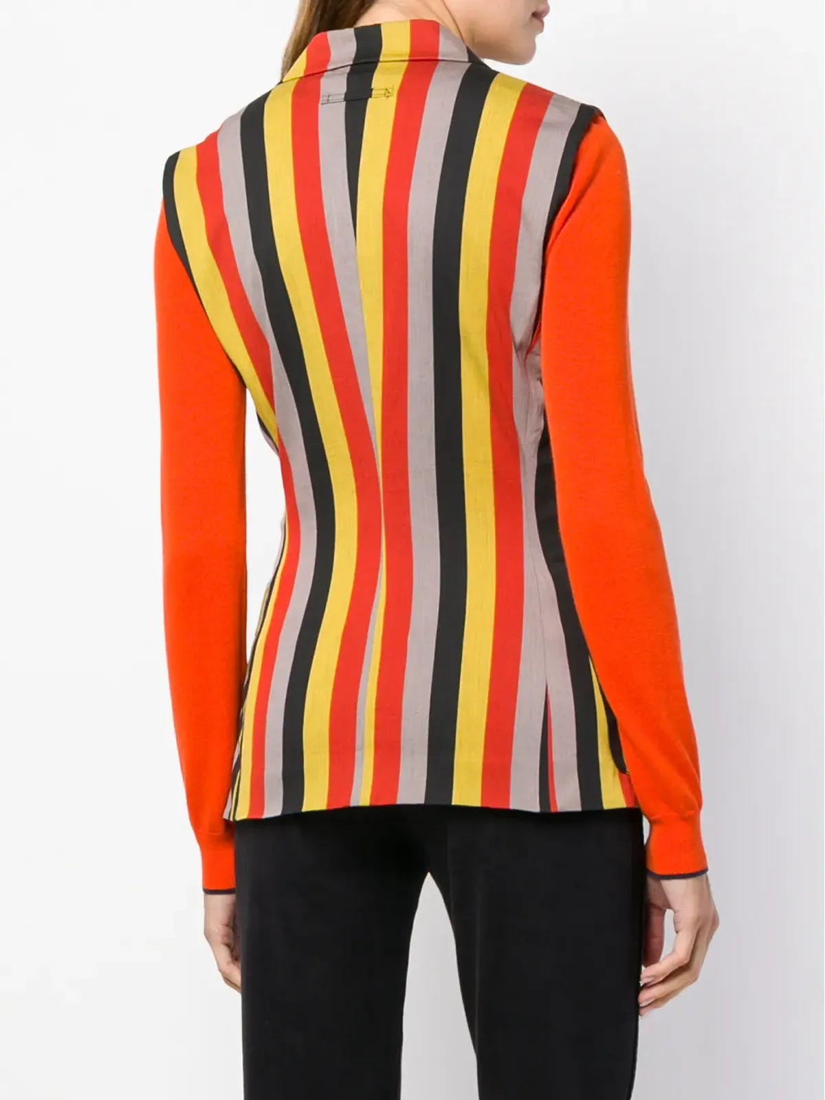 Jean Paul Gaultier Pre-Owned ストライプ ダブルブレスト ウエストコート（イエロー） - 画像4