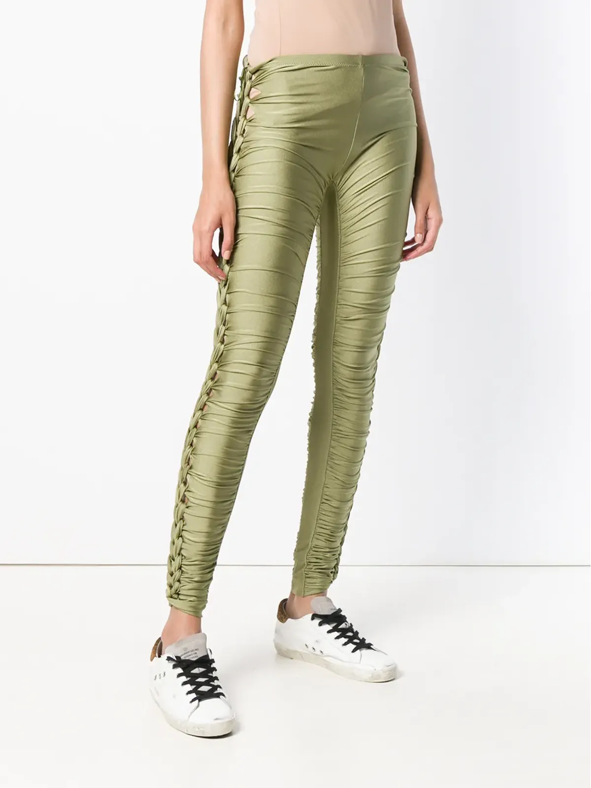 Jean Paul Gaultier Pre-Owned 編み込みサイドパンツ - 画像3