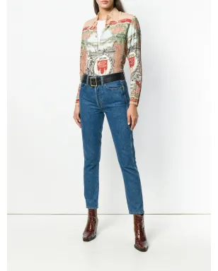 Jean Paul Gaultier Pre-Owned プリント長袖シャツ（ブラウン） - サムネイル2