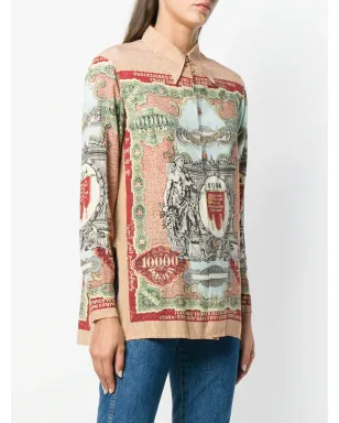 Jean Paul Gaultier Pre-Owned プリント長袖シャツ（ブラウン） - サムネイル3