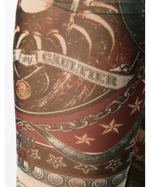 Jean Paul Gaultier プリント入りシアーなフィットパンツ - サムネイル5