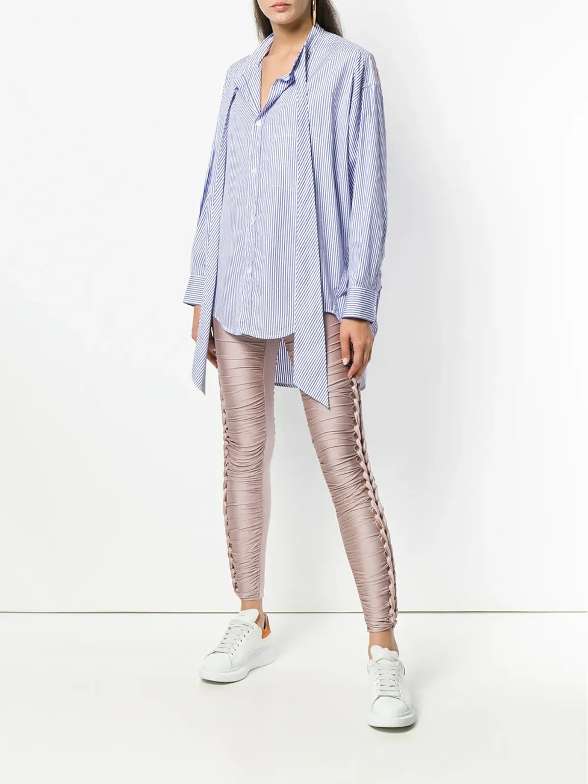 Jean Paul Gaultier Pre-Owned ストレッチプライテッドギャザー パンツ - 画像2