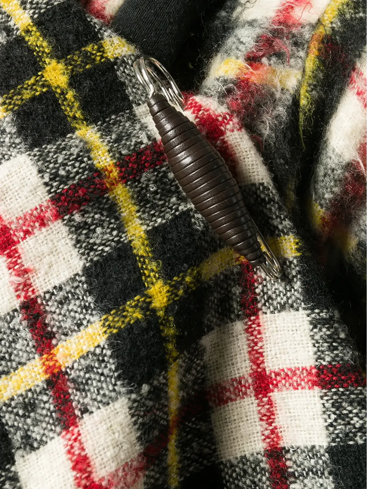 Jean Paul Gaultier Pre-Owned チェック柄ショールカラーコート - 画像5