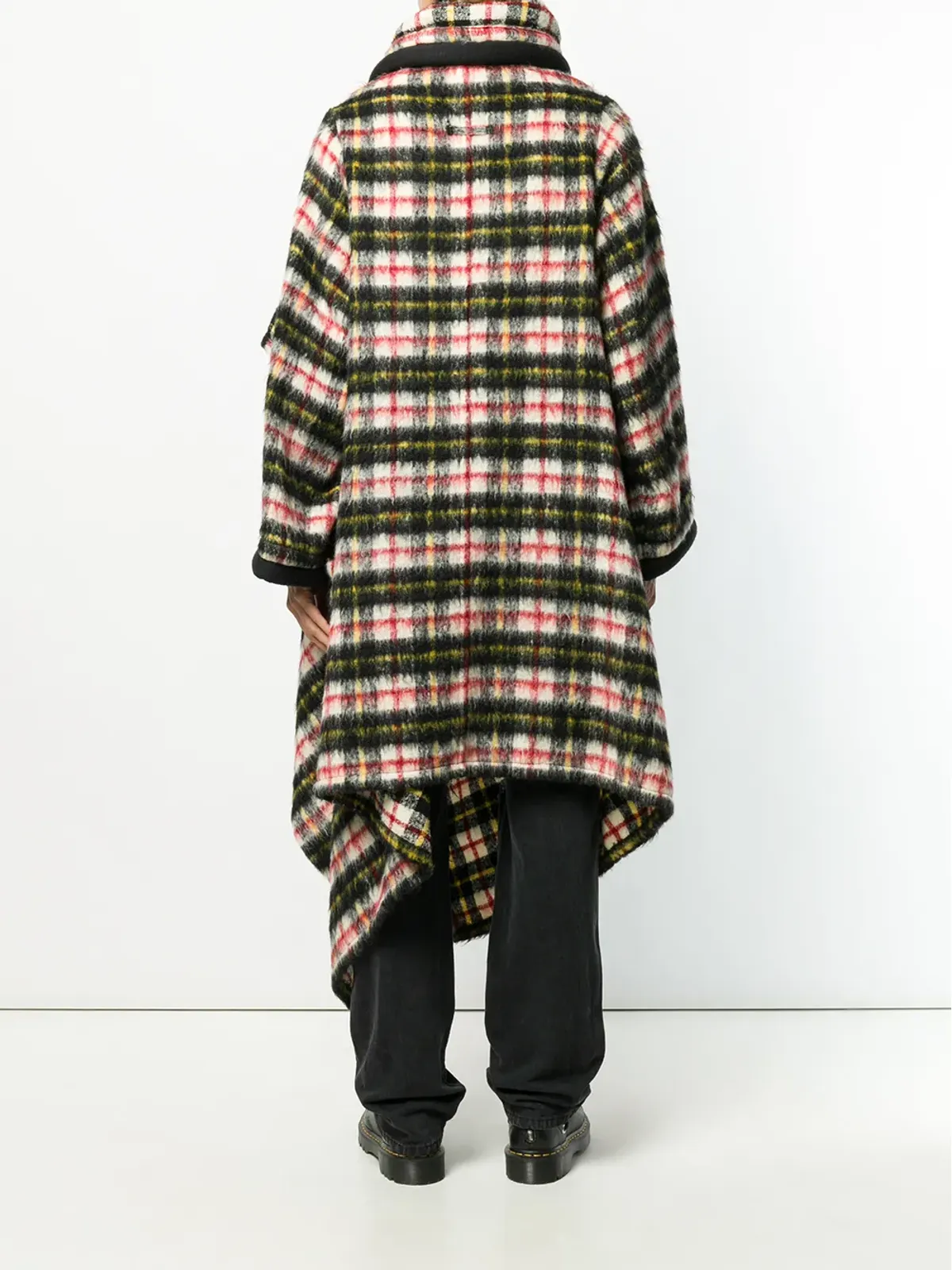 Jean Paul Gaultier Pre-Owned チェック柄ショールカラーコート - 画像4