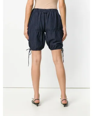 Jean Paul Gaultier Pre-Owned ピンストライプ ギャザーショーツ（ブルー） - サムネイル4