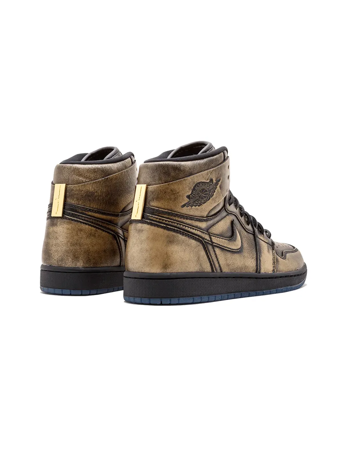 Jordan エアジョーダン1 レトロハイOG Wings スニーカー メタリック - 画像3