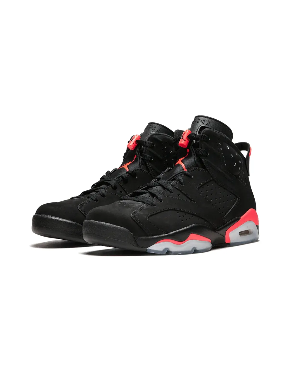 Jordan エアジョーダン 6 レトロ ブラック/インフラレッド スニーカー - 画像2