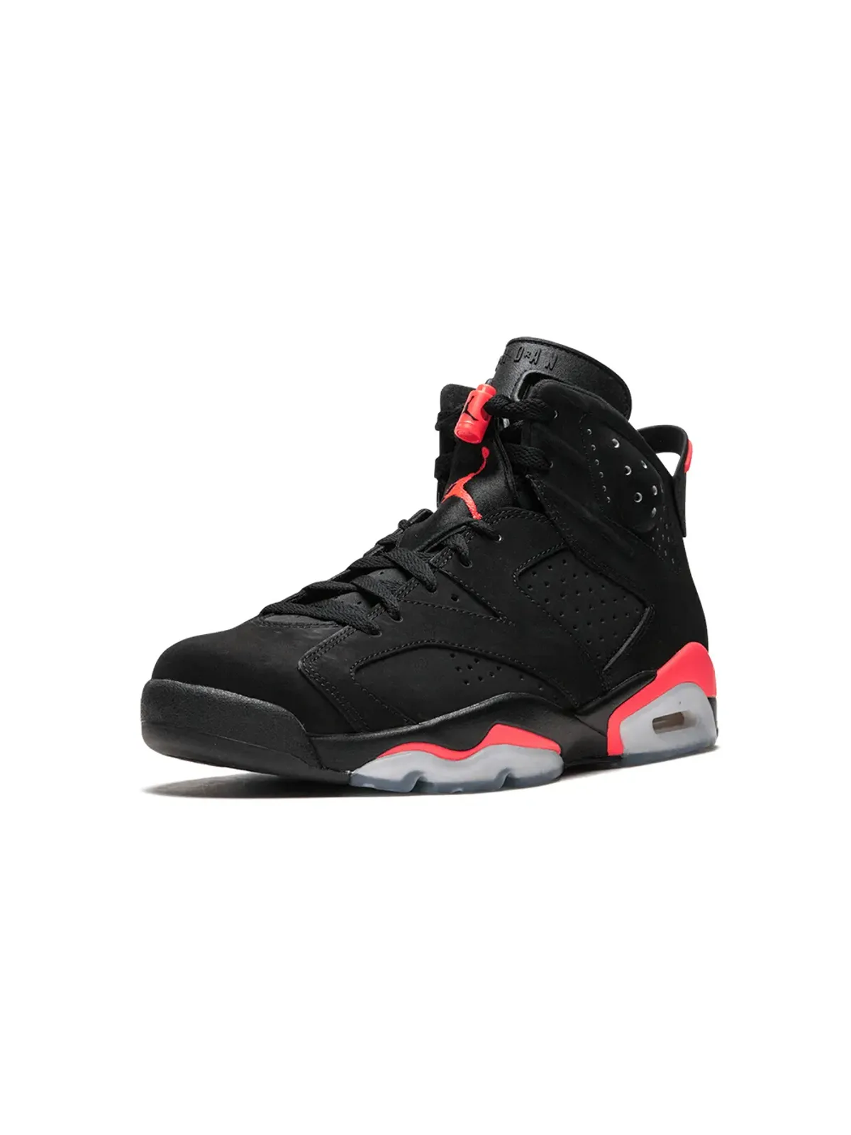 Jordan エアジョーダン 6 レトロ ブラック/インフラレッド スニーカー - 画像4