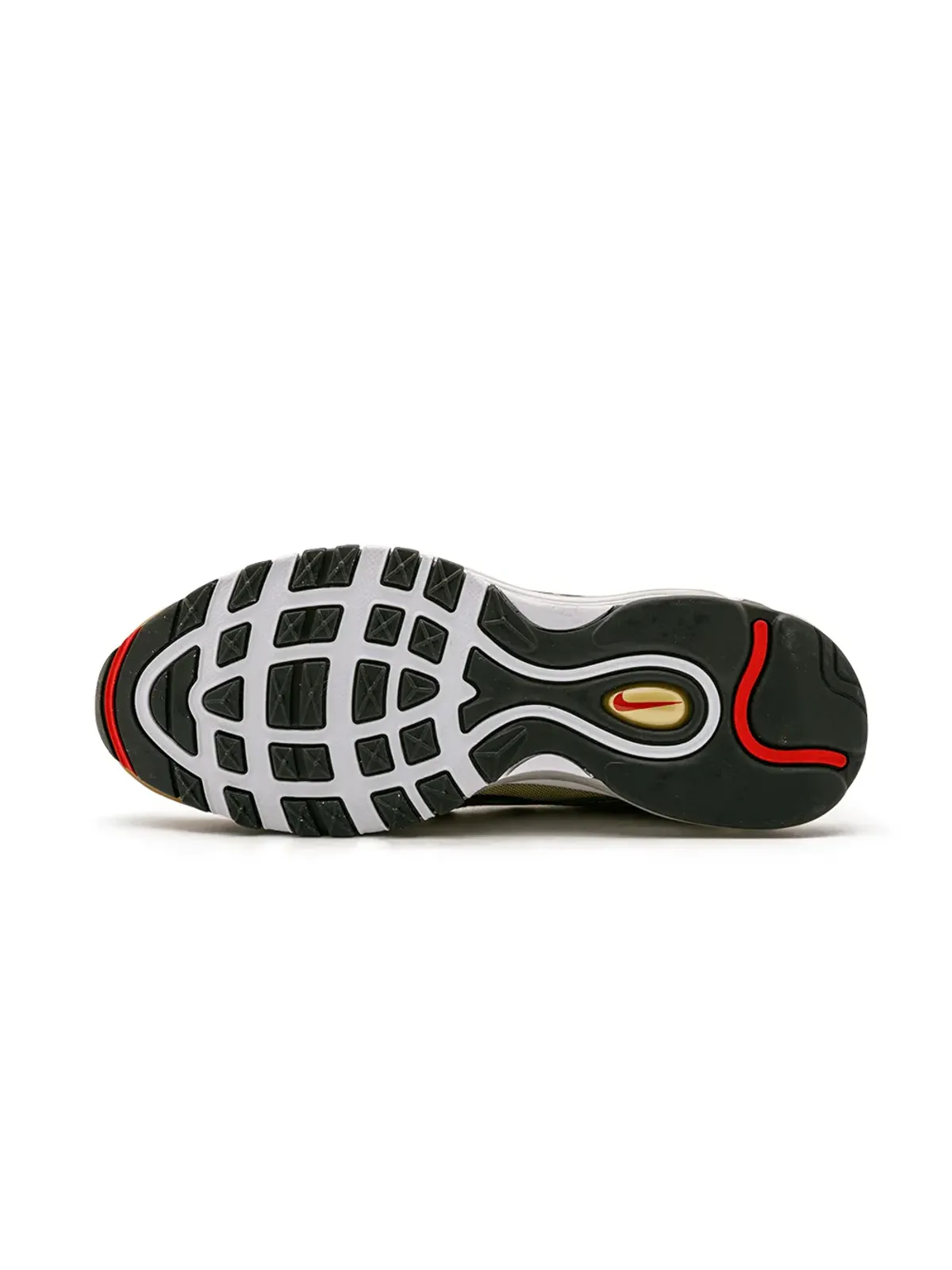 Nike エアマックス 97 OG QS メタリックゴールド/バーシティレッド スニーカー - 画像5