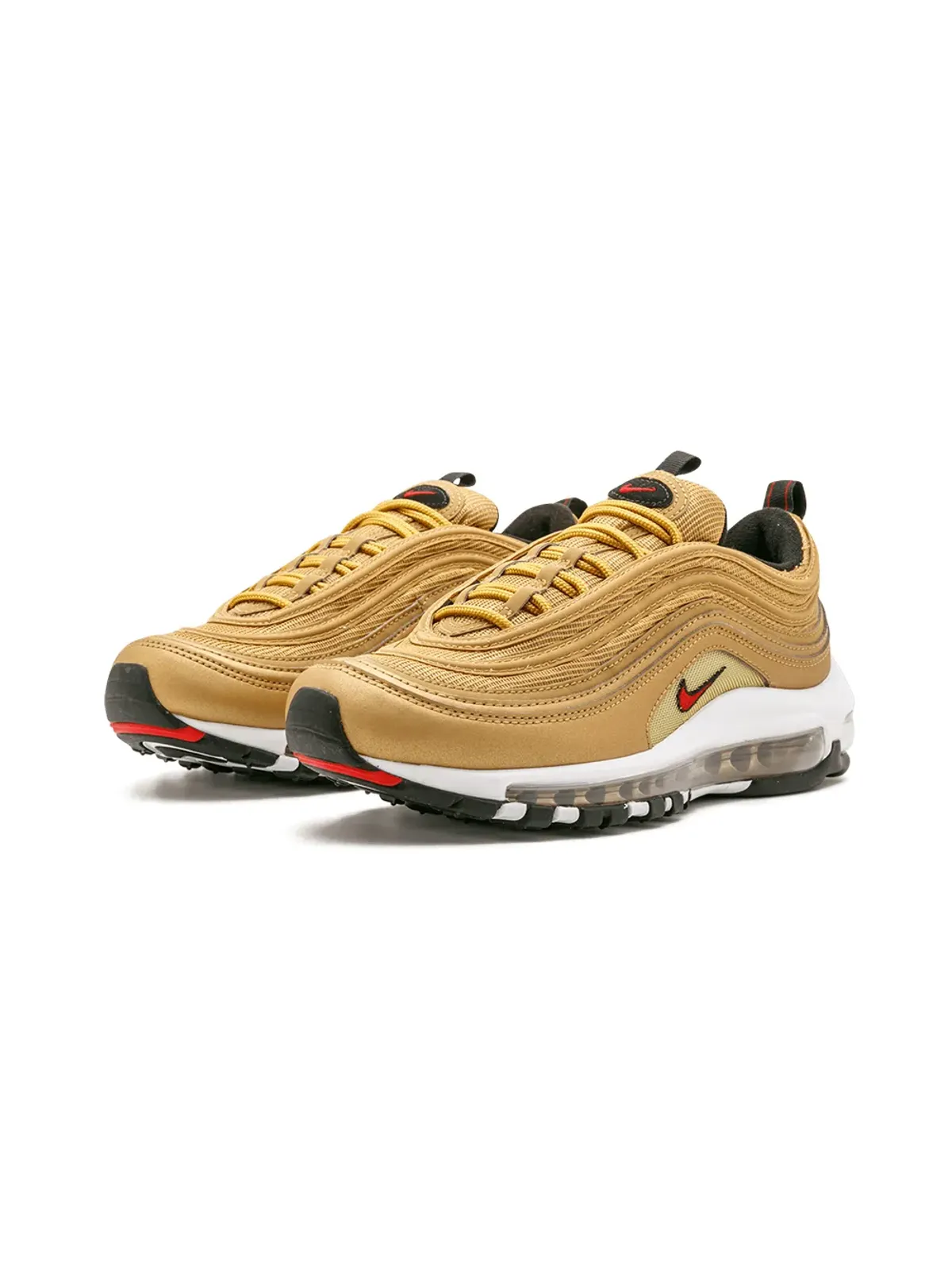Nike エアマックス 97 OG QS メタリックゴールド/バーシティレッド スニーカー - 画像2