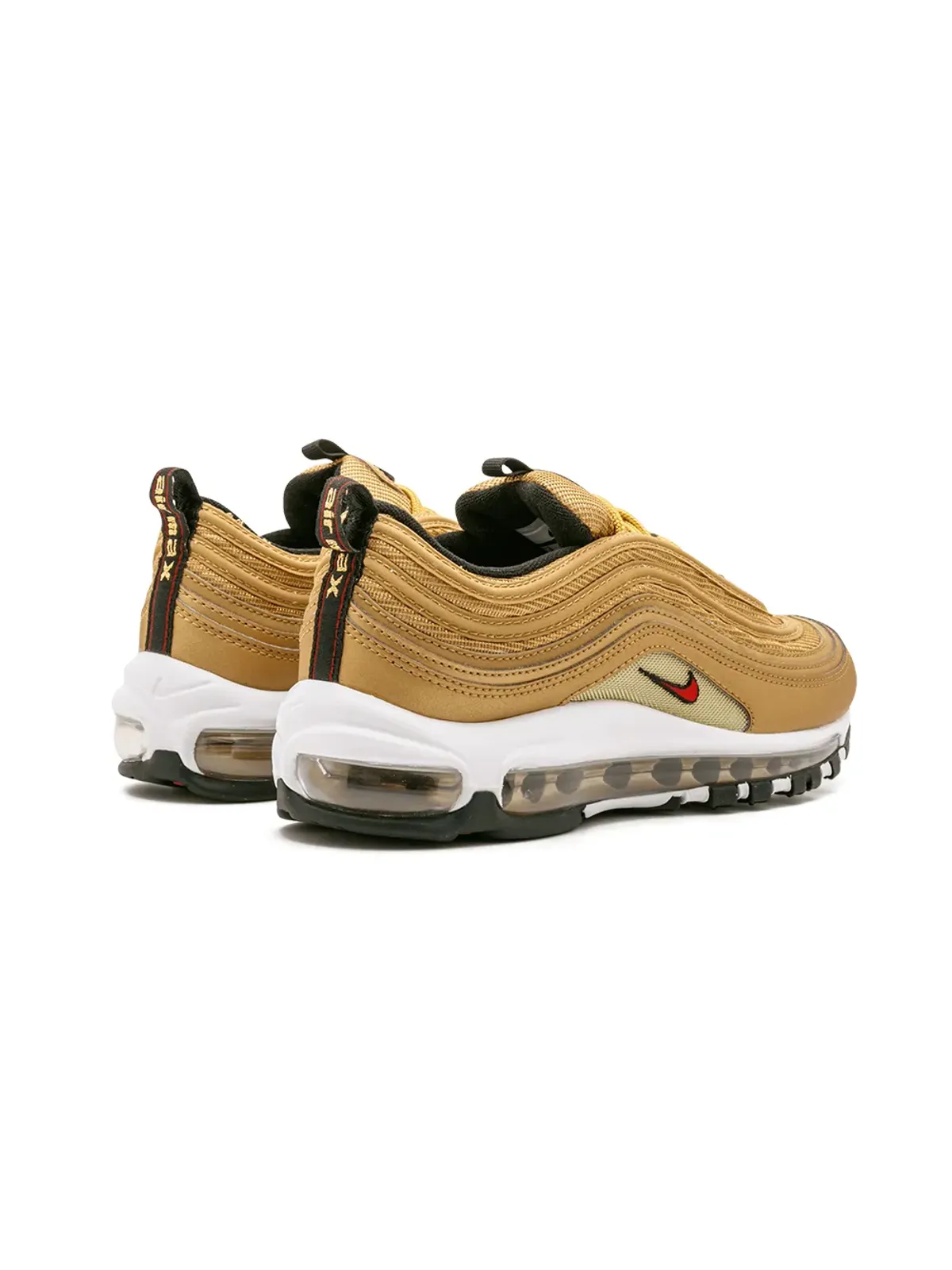 Nike エアマックス 97 OG QS メタリックゴールド/バーシティレッド スニーカー - 画像3
