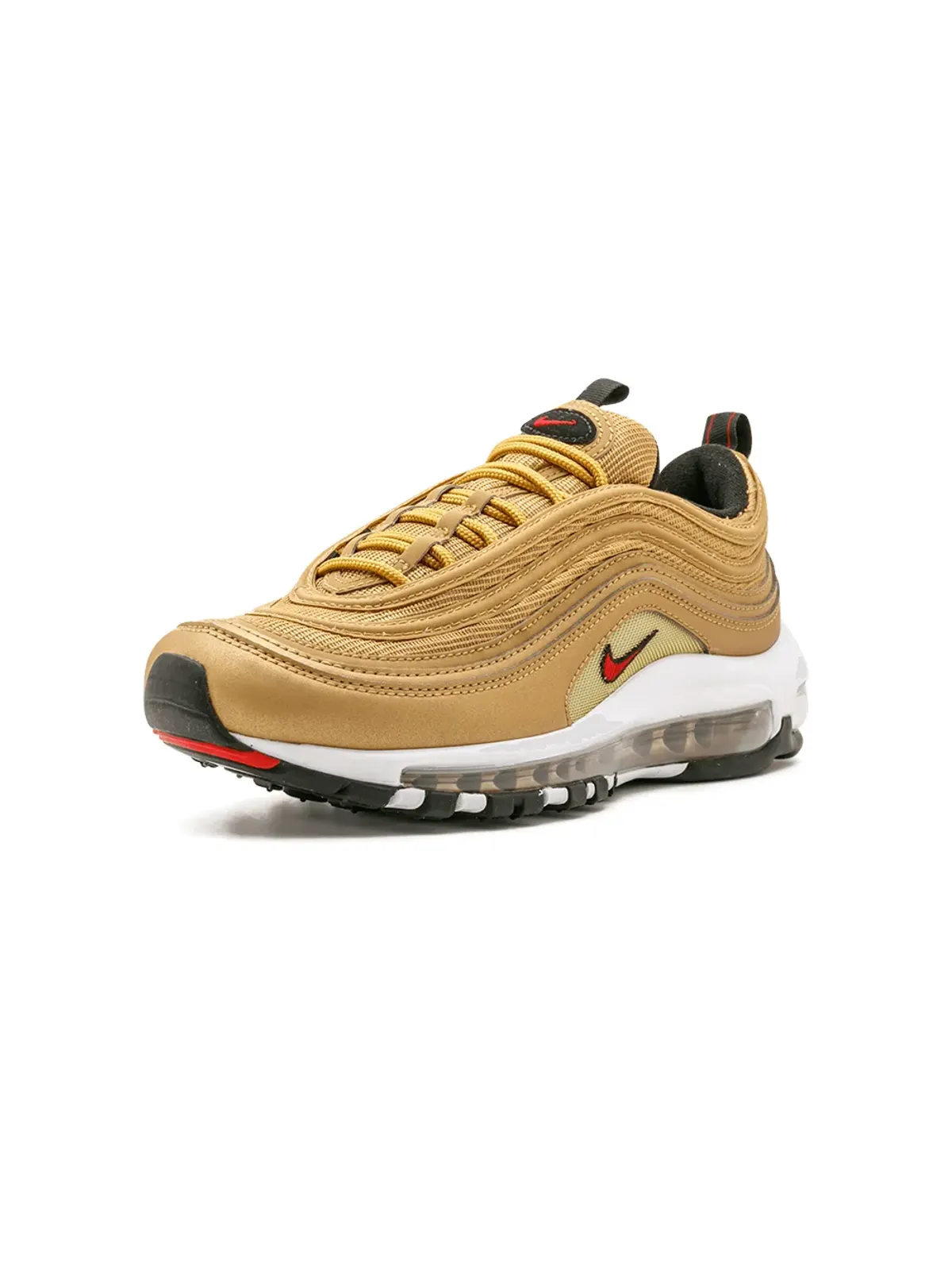 Nike エアマックス 97 OG QS メタリックゴールド/バーシティレッド スニーカー - 画像4