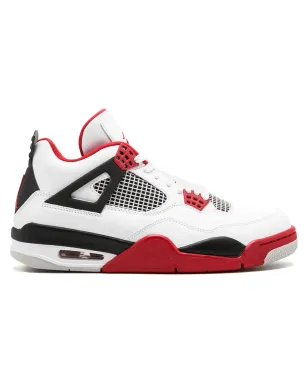 Jordan エア ジョーダン 4 レトロ "Fire Red" スニーカー - White - サムネイル1