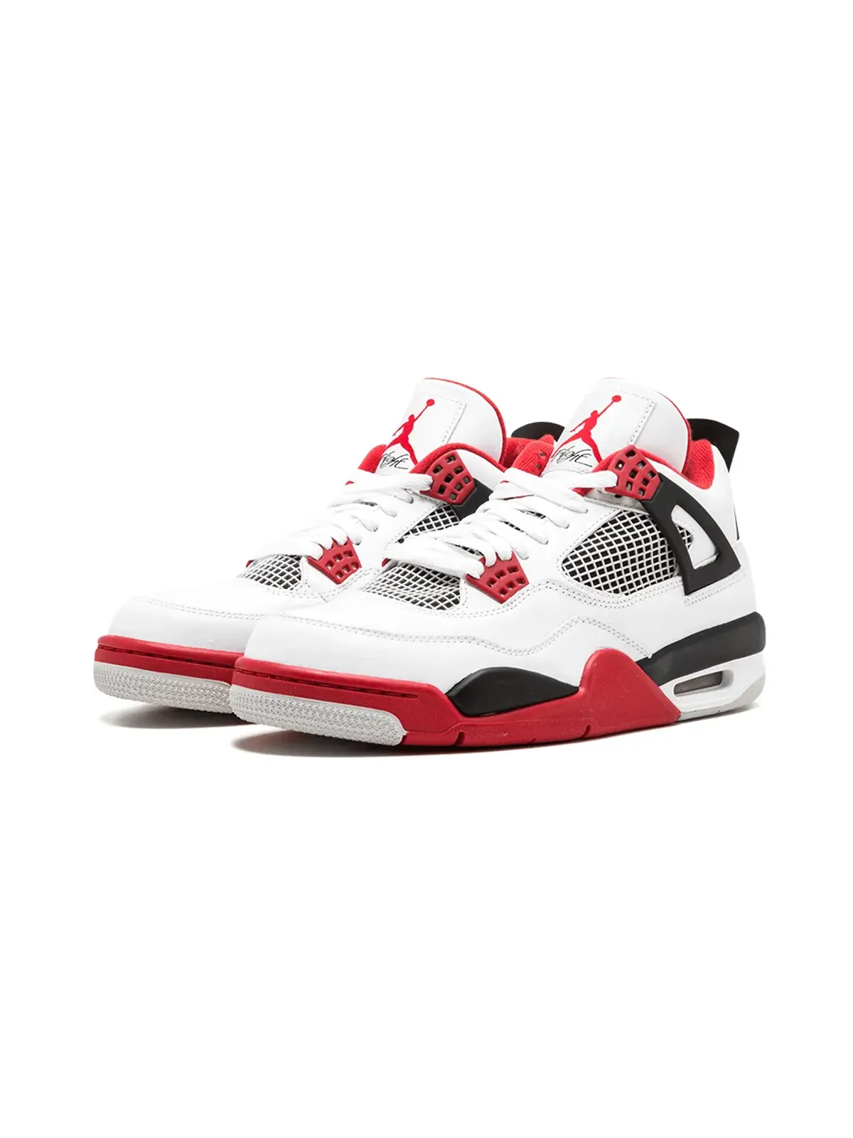 Jordan エア ジョーダン 4 レトロ "Fire Red" スニーカー - White - 画像2