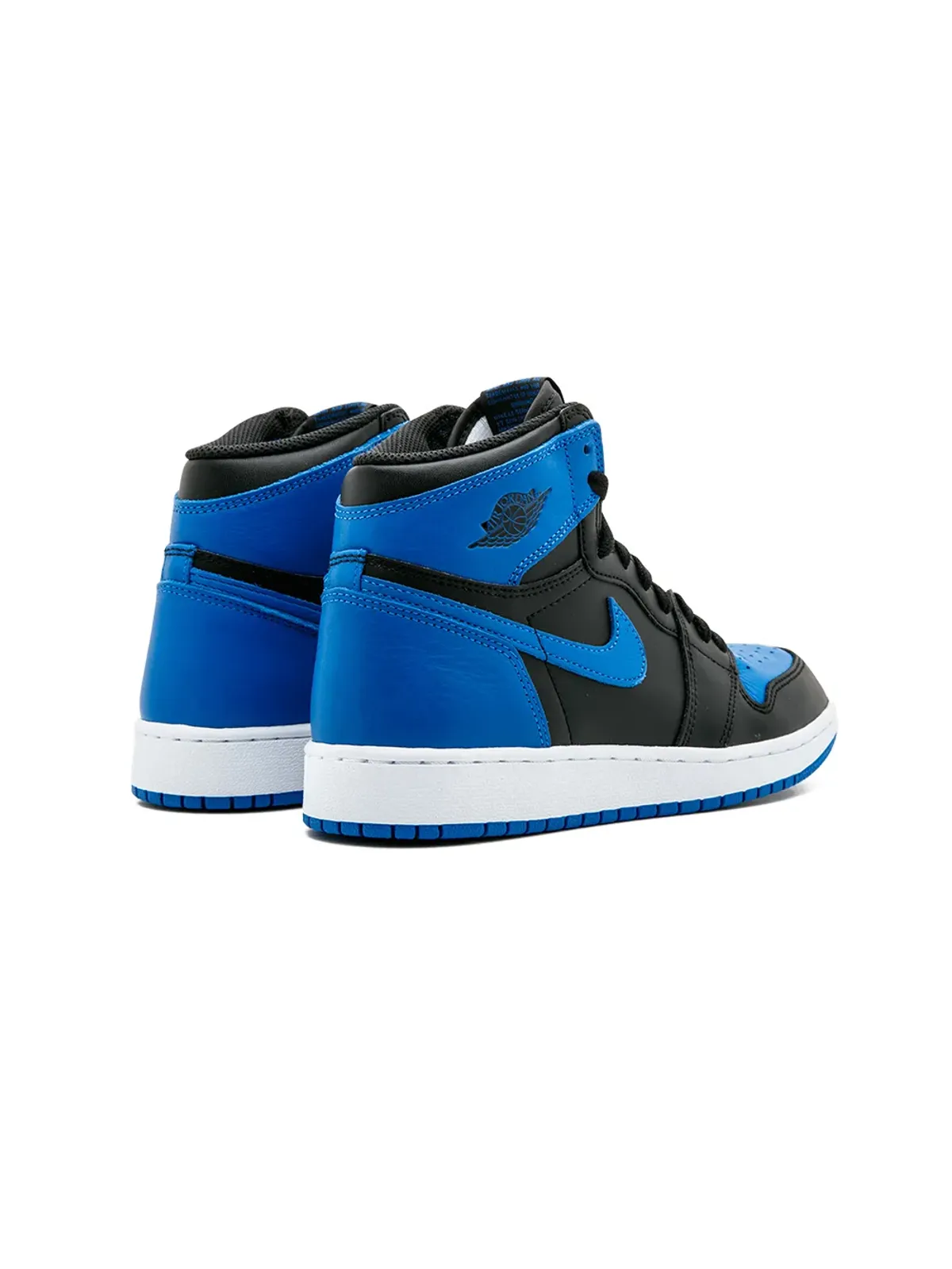 Jordan Kids エア ジョーダン 1 レトロ ハイ OG BG ブラック/ロイヤルホワイト スニーカー - 画像3