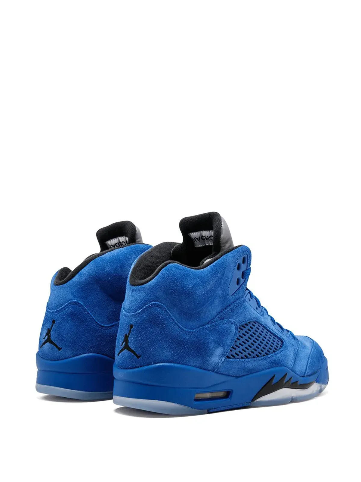 Jordan エアジョーダン5 レトロ ブルー・スエード スニーカー - 画像3