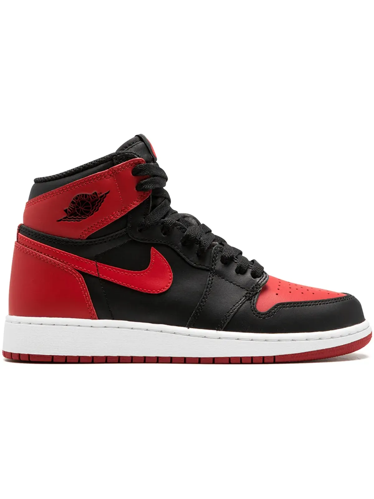 Jordan Kids エアジョーダン 1 レトロ ハイ OG BG Banned 2016 スニーカー - ブラック - 画像1
