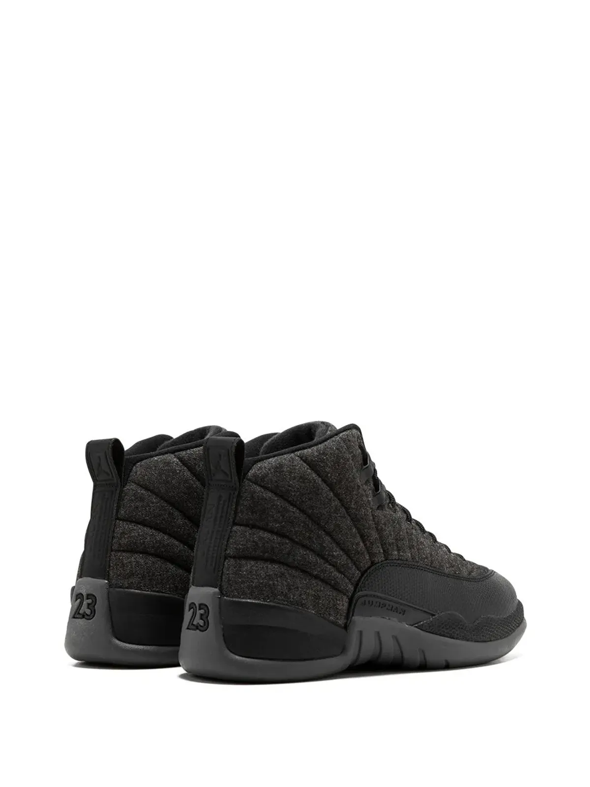 Jordan エア ジョーダン 12 レトロ ウール ダークグレー/メタリックシルバー スニーカー - 画像3