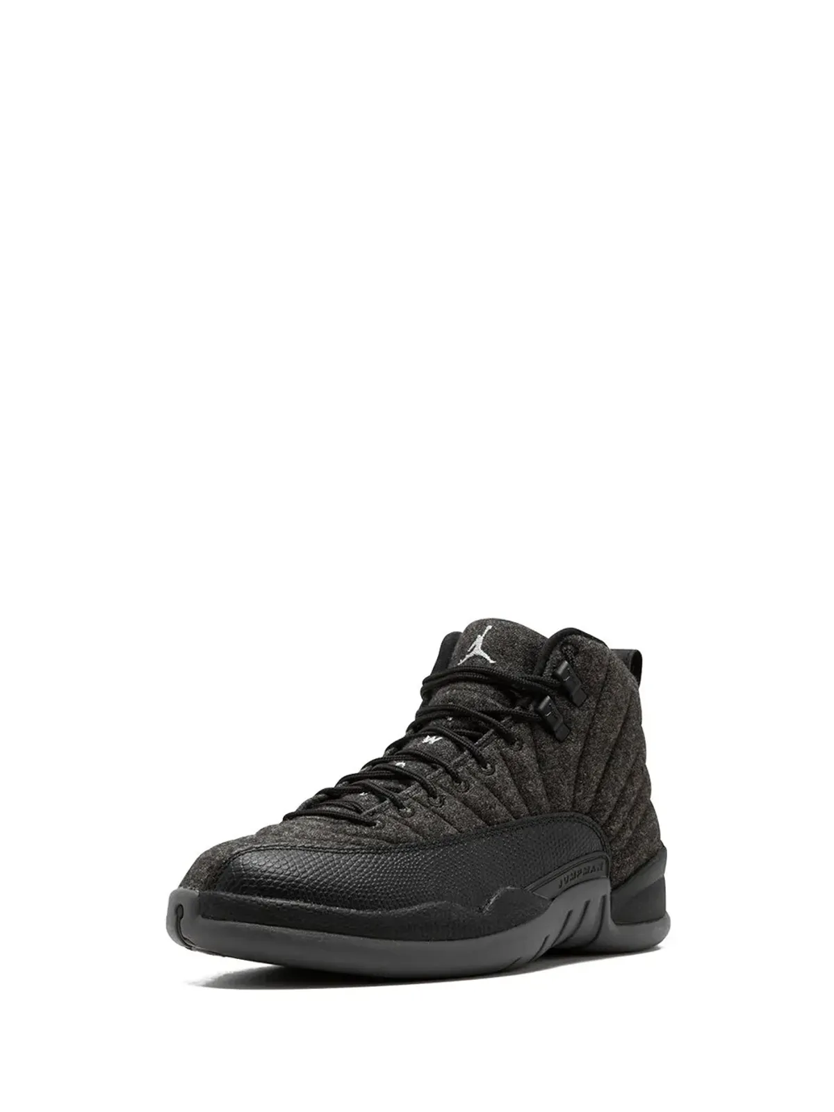 Jordan エア ジョーダン 12 レトロ ウール ダークグレー/メタリックシルバー スニーカー - 画像4