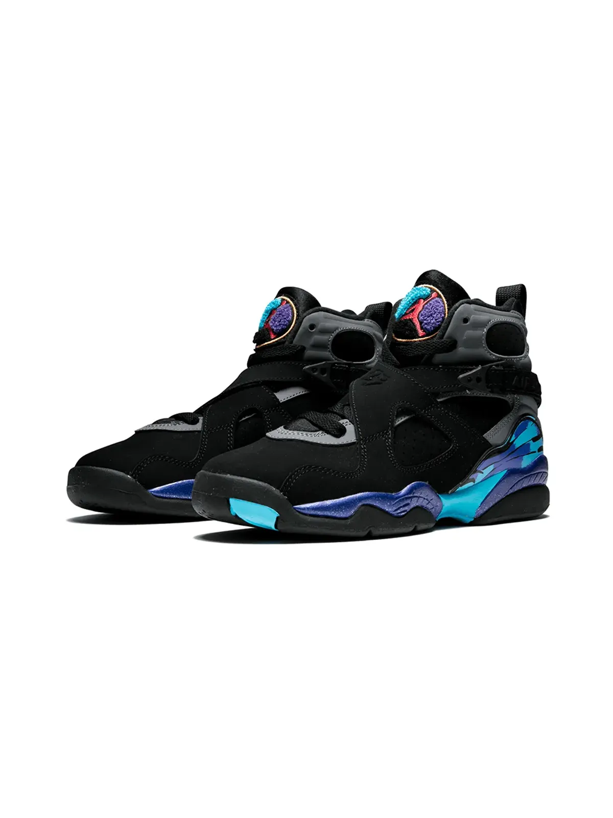 Jordan Kids Air Jordan 8 Retro BG Aqua sneakers - 画像2