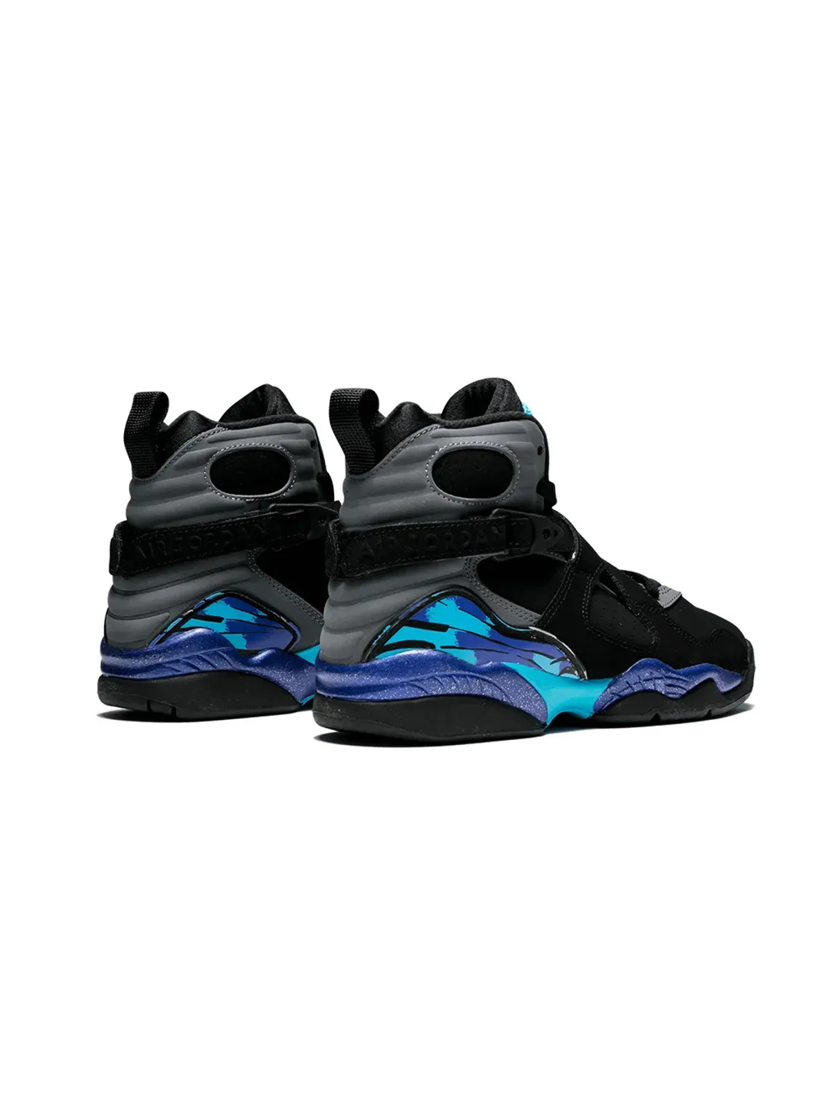 Jordan Kids Air Jordan 8 Retro BG Aqua sneakers - 画像3