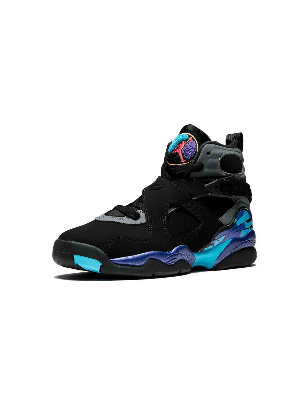 Jordan Kids Air Jordan 8 Retro BG Aqua sneakers - 画像4