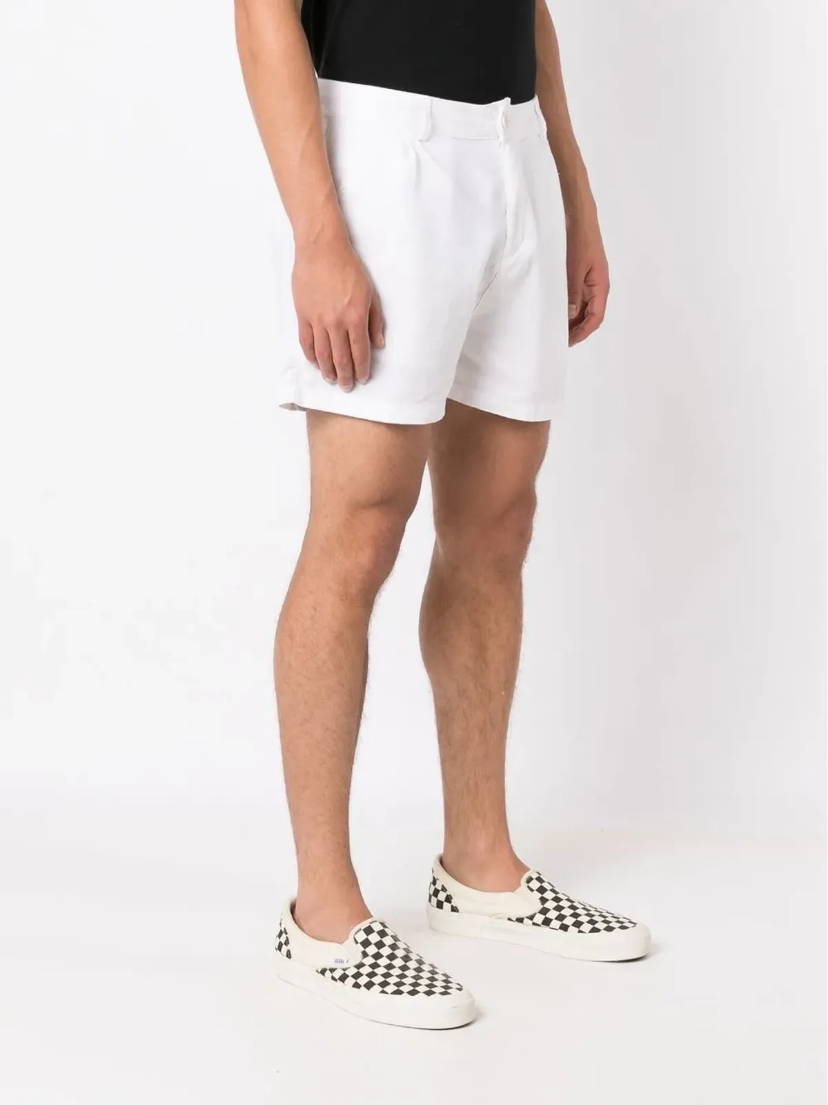 Osklen pleat-detail chino shorts - 画像3