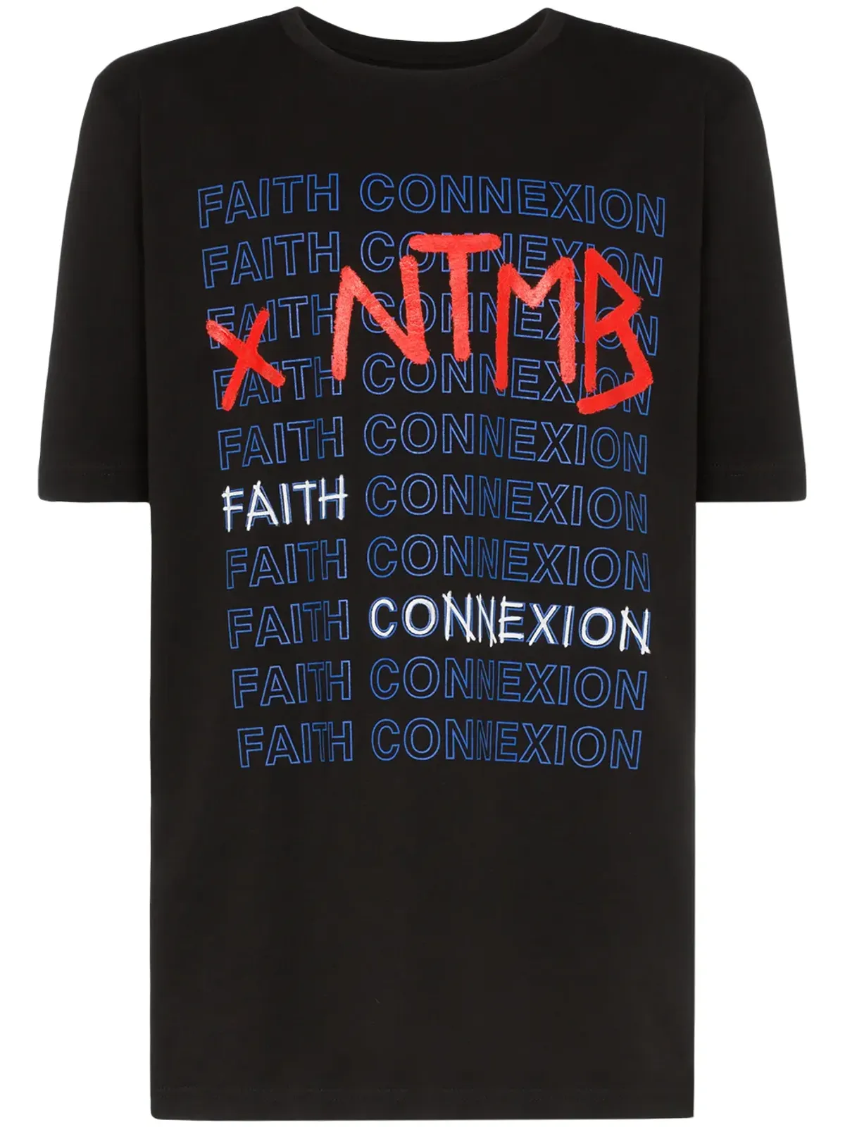 Faith Connexion X NTMB ロゴ コットン Tシャツ - 画像1