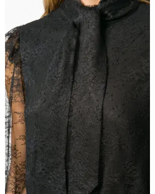 Philosophy Di Lorenzo Serafini 黒の長袖レースドレス - サムネイル5