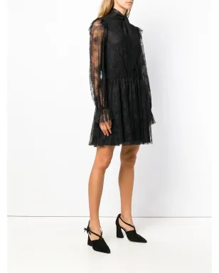 Philosophy Di Lorenzo Serafini 黒の長袖レースドレス - サムネイル3