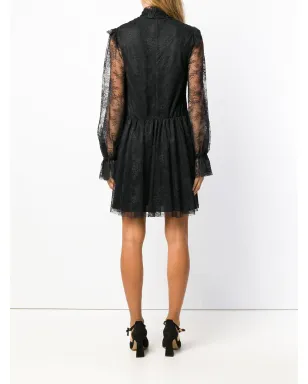 Philosophy Di Lorenzo Serafini 黒の長袖レースドレス - サムネイル4