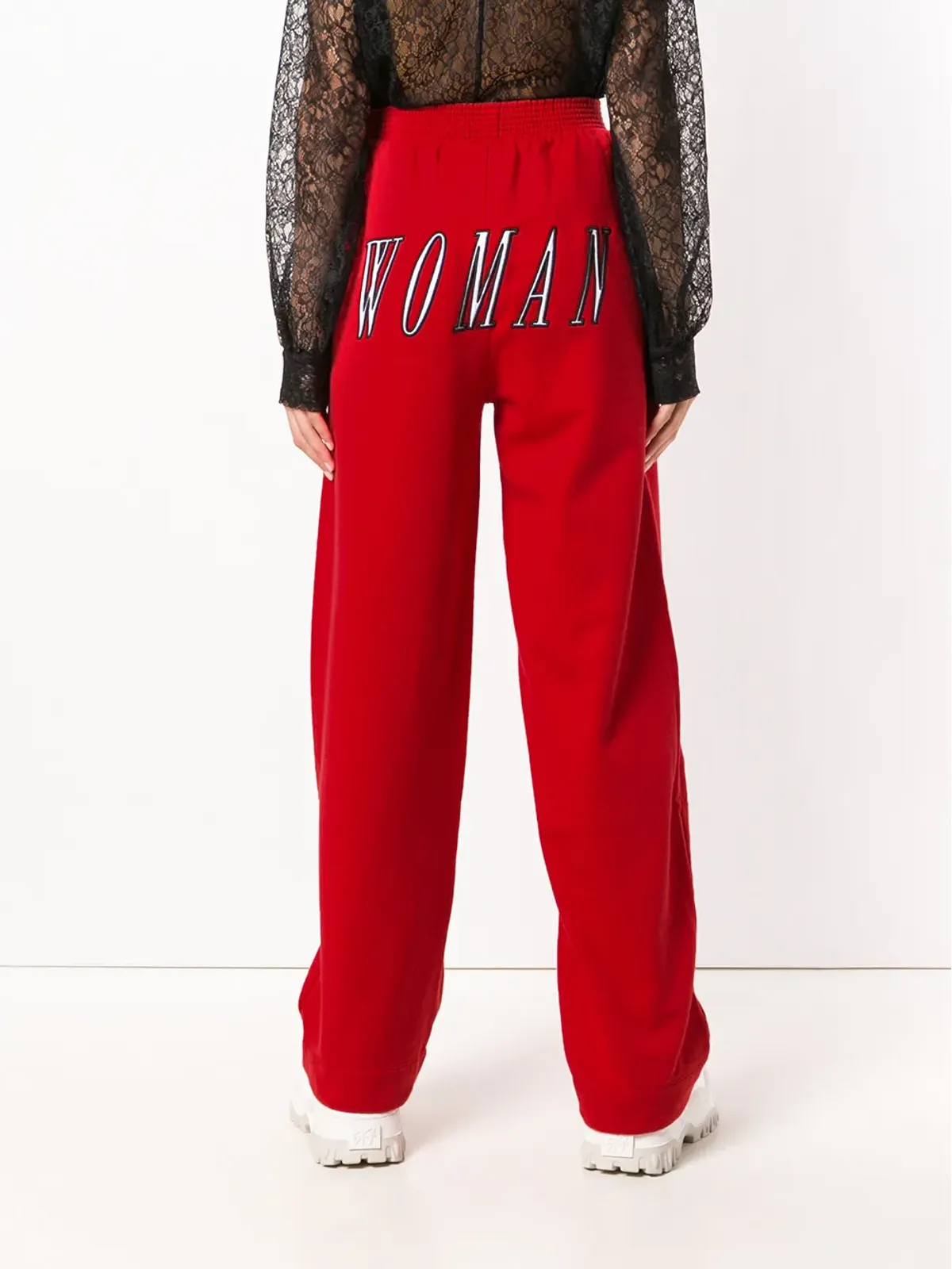 Off-White ハイウエスト トラックパンツ - レッド - 画像4