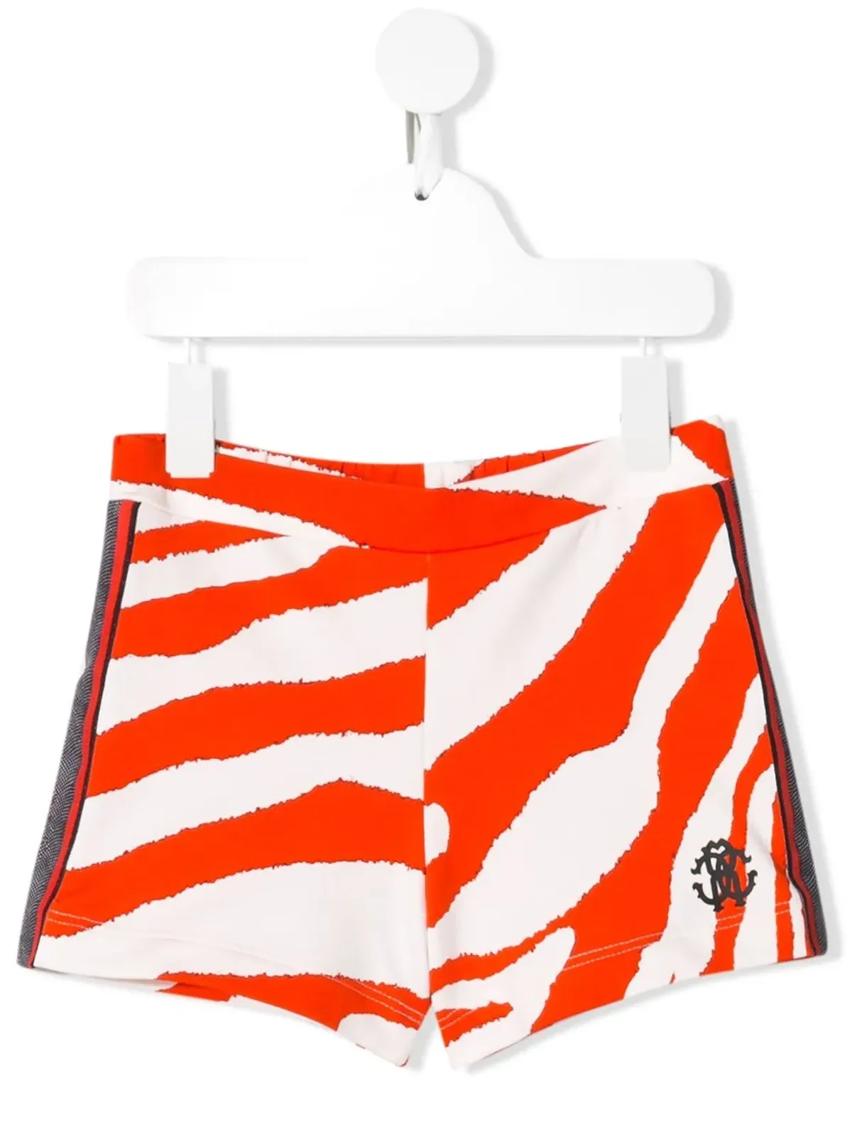 Roberto Cavalli Junior ゼブラ柄ジャージーショーツ - 画像1
