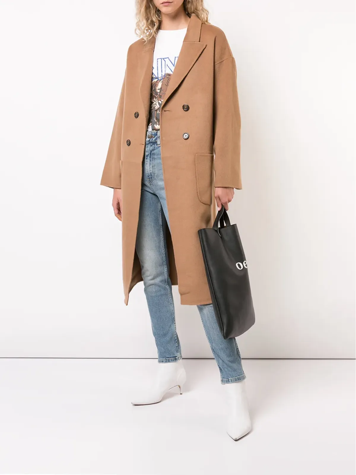 ANINE BING Dylan belted double-breasted coat - 画像2