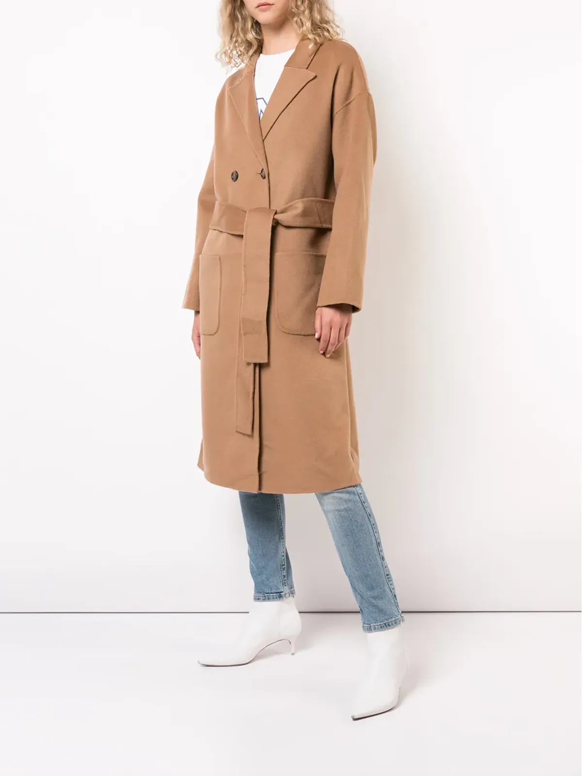 ANINE BING Dylan belted double-breasted coat - 画像3
