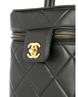 CHANEL ビンテージ キルティング コスメティック バニティ ハンドバッグ - サムネイル4