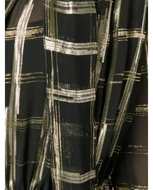 Alberta Ferretti チェック柄ボウタイ付きミディドレス - サムネイル5