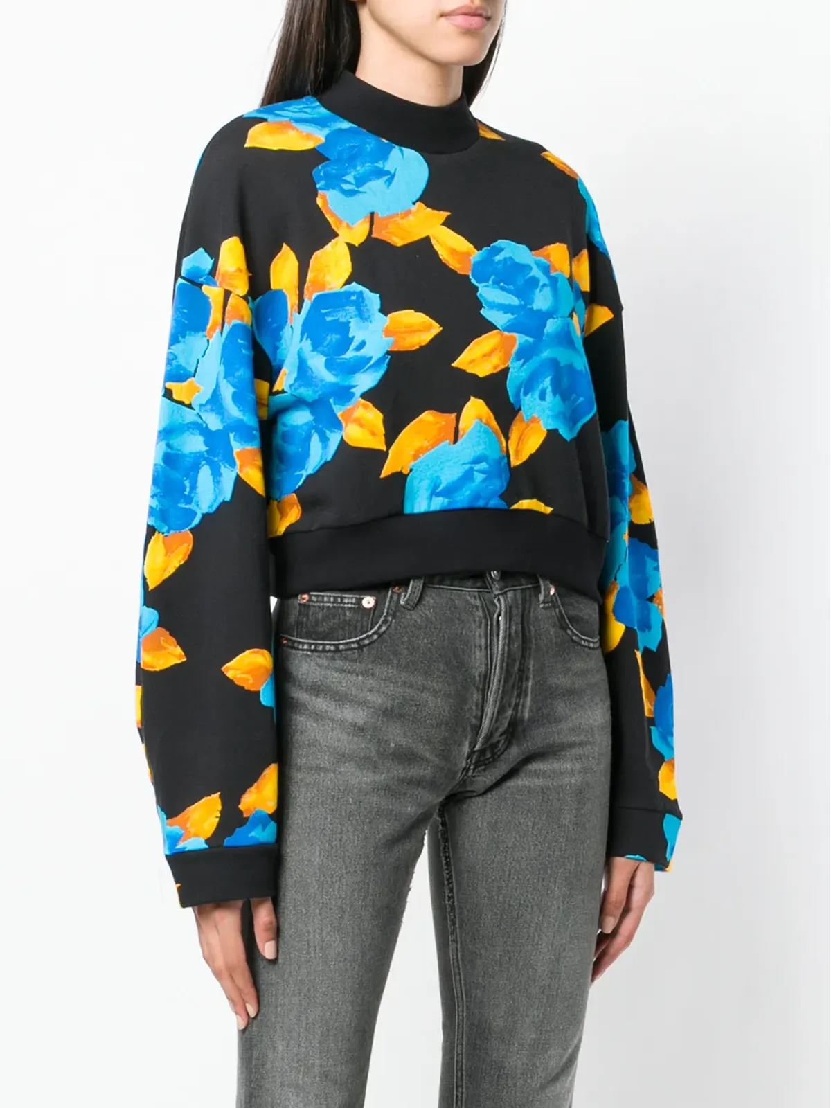 MSGM クロップド ジャージーセーター - 画像3