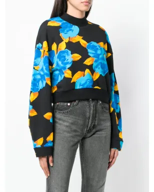 MSGM クロップド ジャージーセーター - サムネイル3