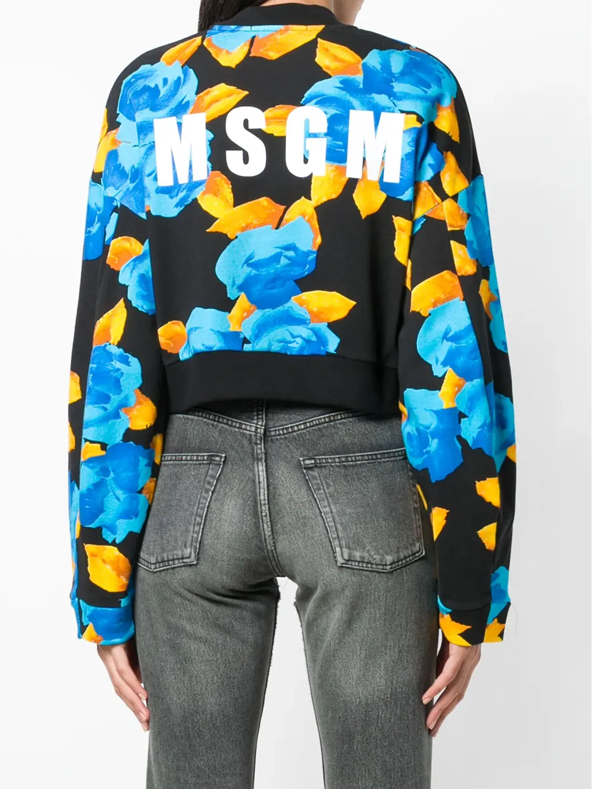 MSGM クロップド ジャージーセーター - 画像4