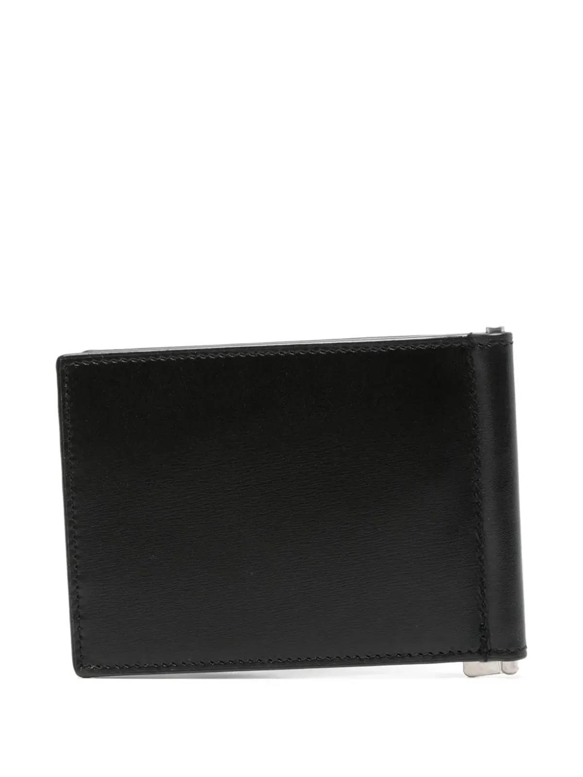 Saint Laurent Cassandre 二つ折りレザー財布 - ブラック - 画像2