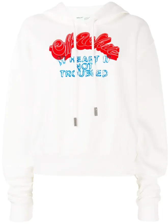 OFF-WHITE Off-White Heart Not Troub フーディーの商品画像