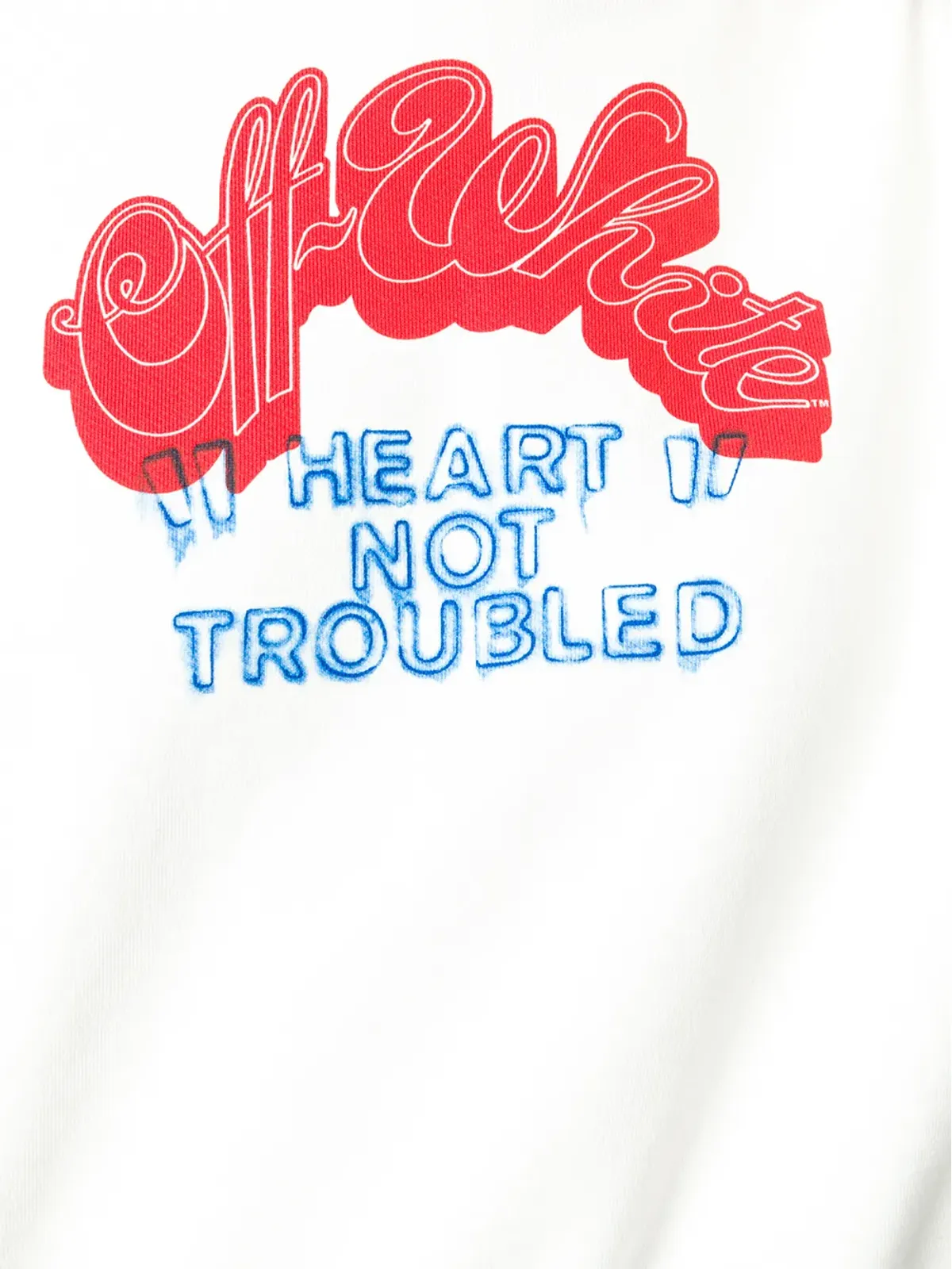 Off-White Heart Not Troub フーディー - 画像5