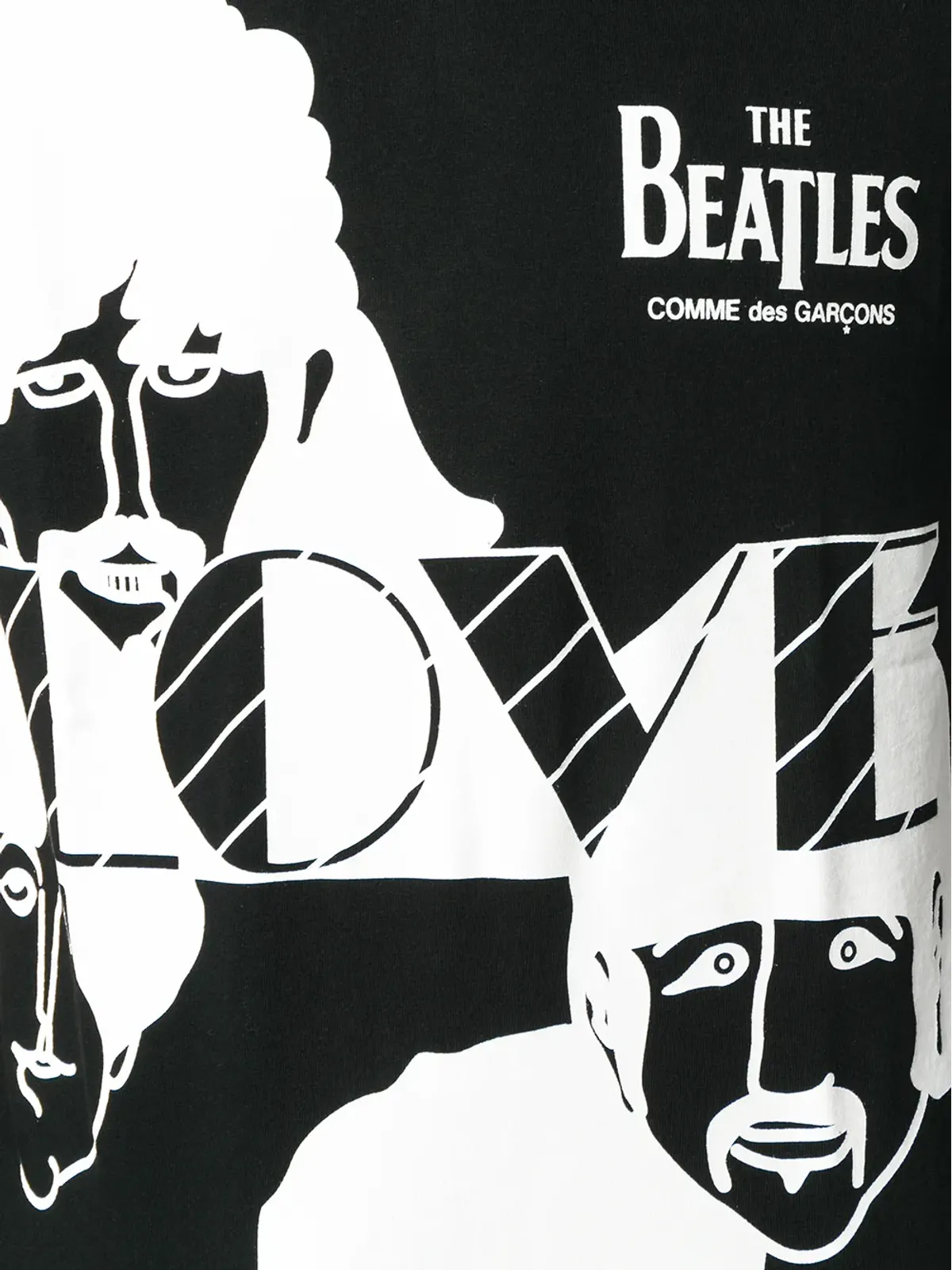 Comme Des Garçons ザ・ビートルズ Tシャツ - ブラック - 画像5