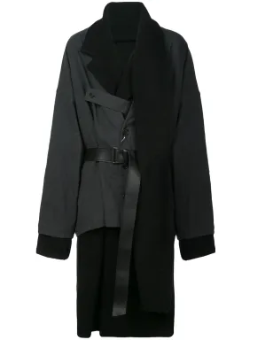 Yohji Yamamoto レイヤードツートーンコート - サムネイル1