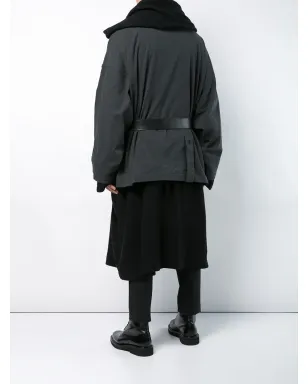 Yohji Yamamoto レイヤードツートーンコート - サムネイル4