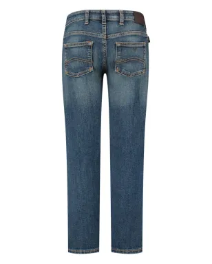 Emporio Armani Kids ロゴパッチジーンズ - ブルー - サムネイル2