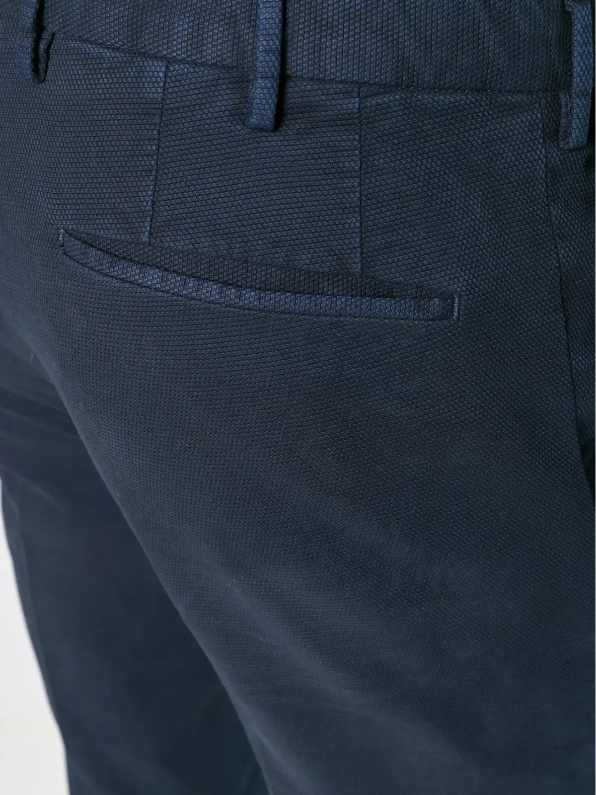 Incotex スリムフィット チノパンツ ブルー - 画像5