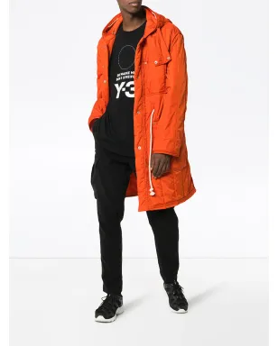 Y-3 ブラック ロゴとサークルプリント コットン Tシャツ - サムネイル2